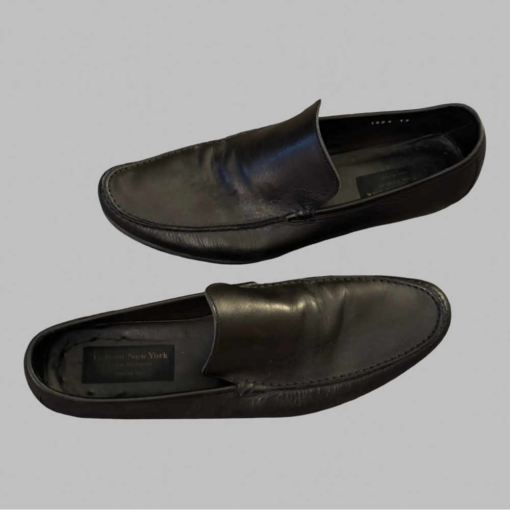 TO BOOT NEW YORK Men’s Keiran Black Leather Slip On Loafers